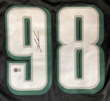 Jalen Carter Philadelphia Signed Black Football Jersey BAS