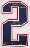 (5) Brady, Gilmore, Edelman +2 Signed White Nike Elite Jersey LE #23/53 Fanatics