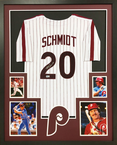 Mike Schmidt Autographed Signed Framed Philadelphia Phillies Jersey BECKETT