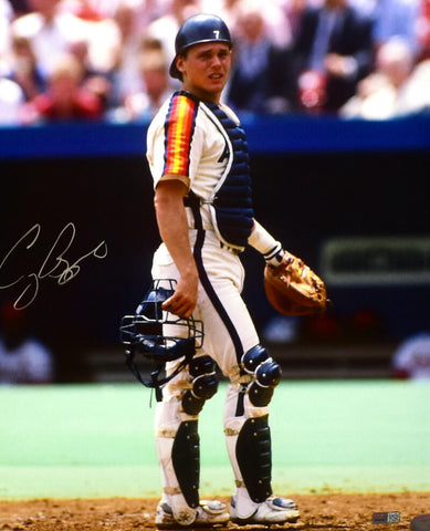 Craig Biggio Autographed Houston Astros 16x20 Catcher Photo- Tristar *Silver