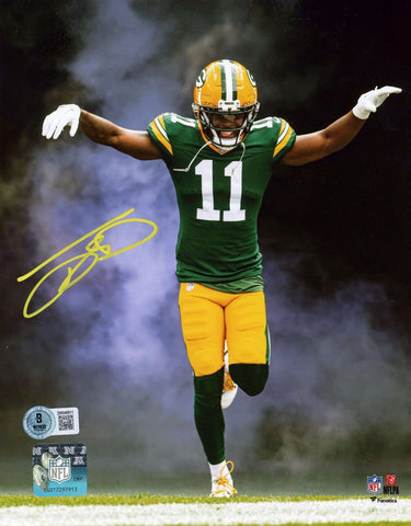 JAYDEN REED SIGNED AUTOGRAPHED GREEN BAY PACKERS SMOKE 8x10 PHOTO BECKETT