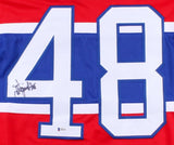 J. J. Daigneault Signed Canadiens Jersey (Beckett COA) Montreal Asst Head Coach