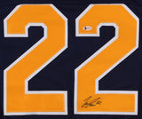 Johan Larsson Signed Sabres Jersey (Beckett COA) Playing career 2010-present