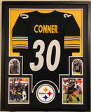 FRAMED PITTSBURGH STEELERS JAMES CONNER AUTOGRAPHED SIGNED JERSEY JSA COA