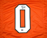 Ollie Gordon II Autographed Orange College Style Jersey - Beckett W Holo *Black