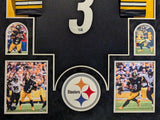 FRAMED IN SUEDE PITTSBURGH STEELERS RUSSELL WILSON AUTOGRAPHED JERSEY FANATICS