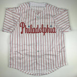 Autographed/Signed RYAN HOWARD 06 MVP Philadelphia Pinstripe Jersey JSA COA Auto