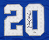 Barry Sanders Signed Detroit Lions Nike Blue NFL Jersey