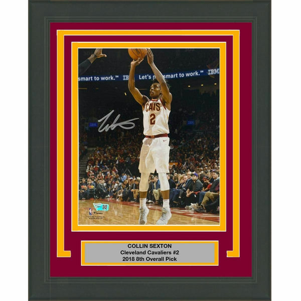 FRAMED Autographed/Signed COLLIN SEXTON Cavaliers 8x10 Photo Fanatics COA Auto