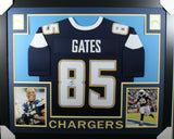 ANTONIO GATES (Chargers Dblue SKYLINE) Signed Autographed Framed Jersey Beckett