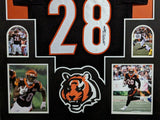 FRAMED CINCINNATI BENGALS JOE MIXON AUTOGRAPHED JERSEY JSA COA