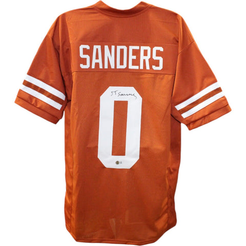 Ja'Tavion Sanders Autographed/Signed College Style Orange XL Jersey BAS 48428