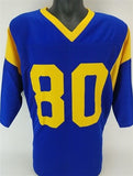 Isaac Bruce Signed Los Angeles Rams Jersey (Beckett COA) 4xPro Bowl Receiver