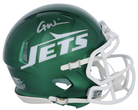 Garrett Wilson Autographed Jets 2023 Alternate Mini Speed Helmet Fanatics