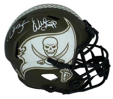 Derrick Brooks / Warren Sapp Autographed Buccaneers STS Full Size Helmet Beckett