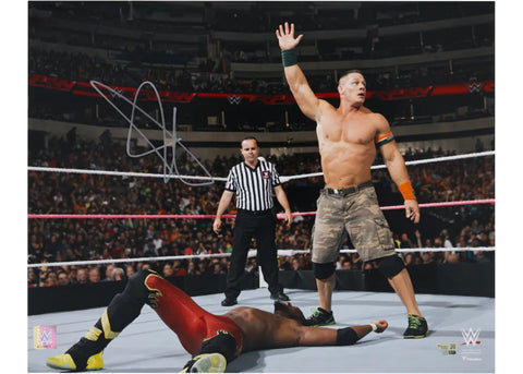 John Cena Autographed Five Knuckle Shuffle WWE 16" x 20" Photograph Fanatics