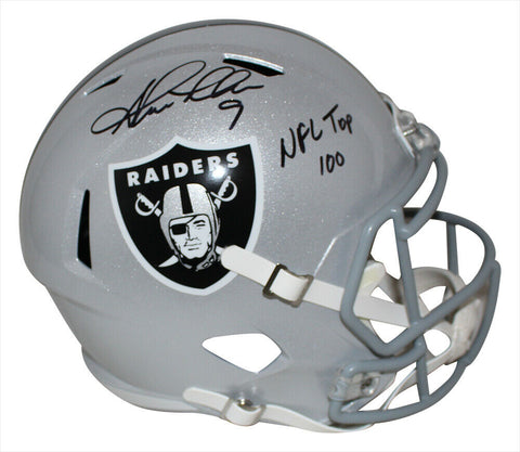 Shane Lechler Autographed Oakland Raiders F/S Speed Helmet NFL 100 BAS 34363