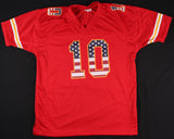 Tyreek Hill Signed Kansas City Chiefs "American Flag"Jersey (JSA COA) 3xPro Bowl