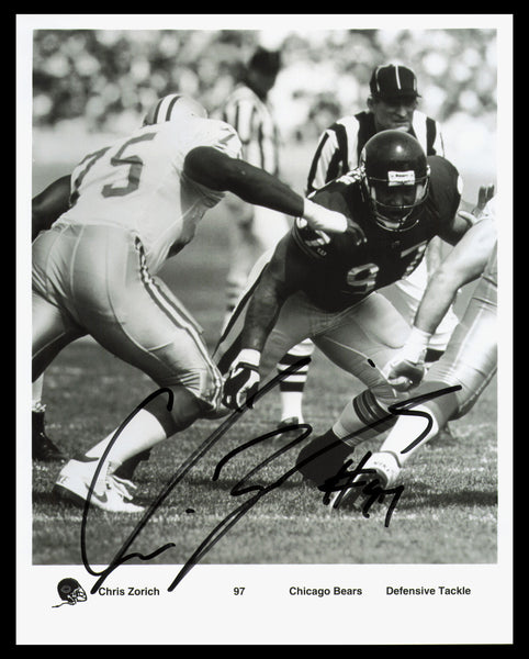 Chris Zorich Autographed Signed 8x10 Photo Chicago Bears SKU #230388