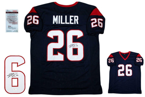 Lamar Miller SIGNED Jersey - JSA Witness - Houston Texans Autographed