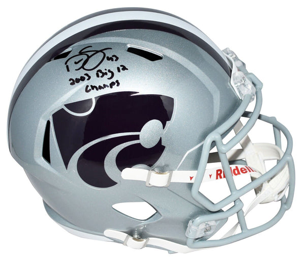 DARREN SPROLES SIGNED KANSAS STATE WILDCATS FULL SIZE SPEED HELMET BECKETT