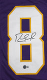 Randy Moss Autographed Purple Pro Style Jersey - Beckett W Hologram *Black *8