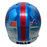 Josh Allen Autographed Bills Chromed Speed Authentic Helmet Beckett GDL LE 1/17