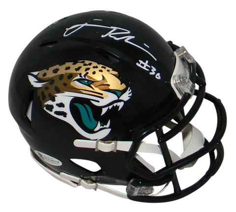 JAMES ROBINSON SIGNED JACKSONVILLE JAGUARS SPEED MINI HELMET BECKETT