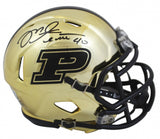 Mike Alstott Signed Purdue Boiler Makers Alternate Speed Mini Helmet (Beckett)