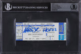 Magic Johnson HOF 02 Signed HOF Induction Ticket Stub Auto 10! BAS Slabbed 4