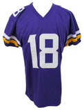 Justin Jefferson Autographed Purple Custom Football Jersey Minnesota Vikings JSA