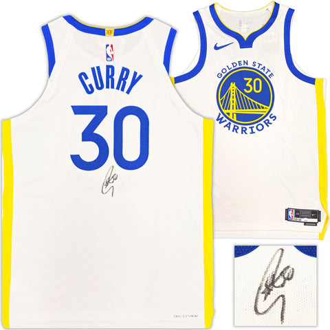 WARRIORS STEPHEN CURRY AUTOGRAPHED NIKE AUTHENTIC JERSEY 48 JSA 235679