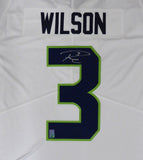 SEAHAWKS RUSSELL WILSON AUTOGRAPHED WHITE NIKE TWILL JERSEY XL RW HOLO 159118