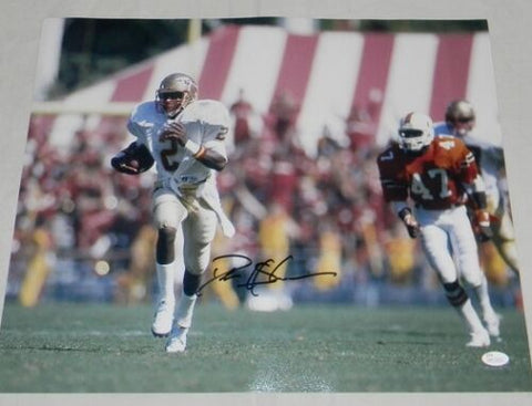 DEION SANDERS AUTOGRAPHED SIGNED FLORIDA STATE SEMINOLES 16x20 PHOTO JSA