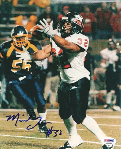 Michael Turner Autographed 8x10 Photo Northern Illinois Huskies PSA/DNA #S35565