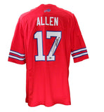 Josh Allen Autographed Buffalo Bills Red NIKE XL Jersey Beckett 185615