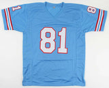 Ernest Givins Signed Houston Oilers Jersey Inscribed "Run & Shoot" (JSA COA) W.R