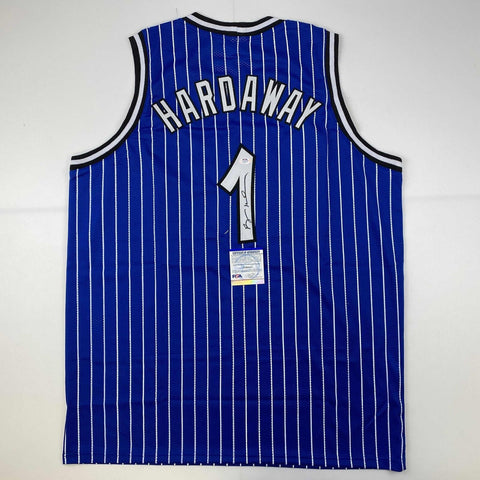 Autographed/Signed Anfernee Penny Hardaway Orlando Blue Jersey PSA/DNA COA