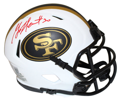 Garrison Heart Autographed San Francisco 49ers Lunar Mini Helmet Beckett 35570