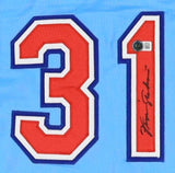 Ferguson Fergie Jenkins Signed Texas Rangers Jersey (Beckett) Hall of Fame 1991