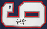 Richard Seymour Authentic Signed Navy Pro Style Jersey BAS Witnessed 2