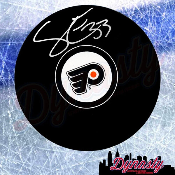 Samuel Ersson Philadelphia Flyers Autographed Signed Game Puck JSA PSA Pass