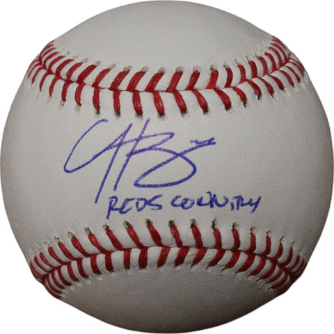 Hunter Greene Autographed Cincinnati Reds OML Baseball Reds Country FAN 46781