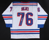 Brady Skjei Signed New York Rangers Jersey (JAG COA) U of Minnesota Defenseman