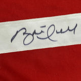 Framed Autographed/Signed Brett Hull 33x42 Detroit Red Hockey Jersey JSA COA