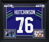 Steve Hutchinson "HOF 2020" Authentic Signed Blue Pro Style Framed Jersey BAS