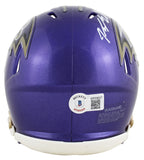 Ravens Kyle Hamilton Authentic Signed Flash Speed Mini Helmet BAS Witnessed