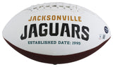 Jaguars Fred Taylor Authentic Signed White Panel Logo Football BAS Witnessed