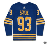 Matt Savoie Autographed Authentic Buffalo Sabres Adidas Royal Jersey UDA