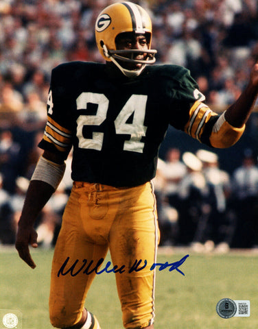 Willie Wood Autographed Green Bay Packers 8x10 Photo Beckett 47831